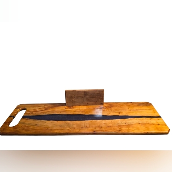 Bath Board- Apple Wood W/ Violet Accent - Picture 4 of 6